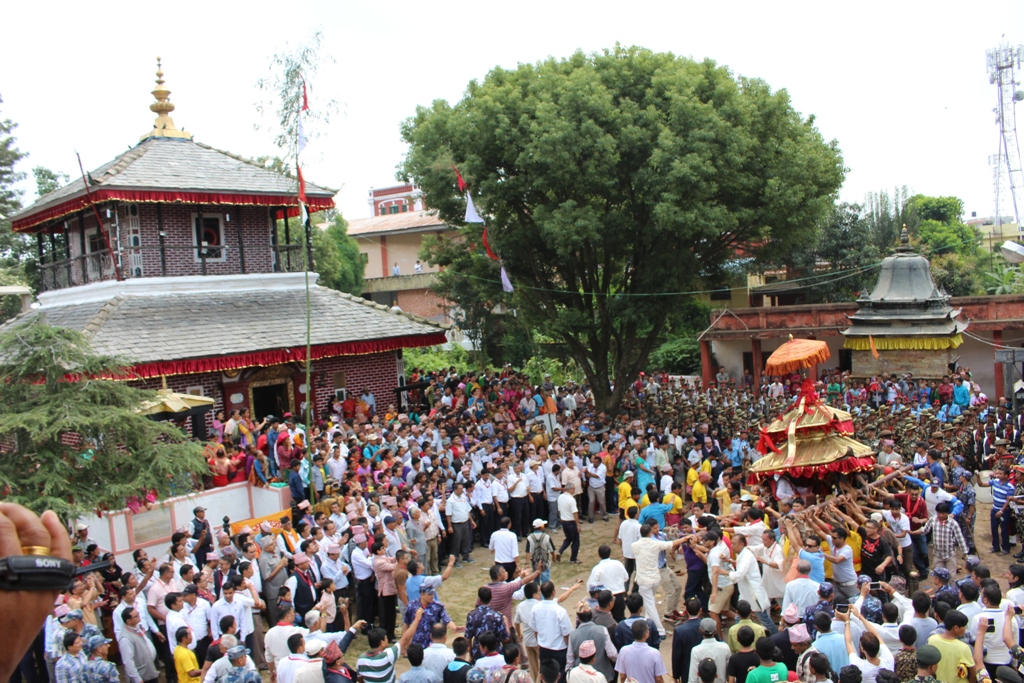 अंग्रेज परास्त गरेको खुशीयालीमा पाल्पामा भगवती जात्रा मनाइँदै, महामारीका कारण सामान्य औपचारिक कार्यक्रममात्रै हुने